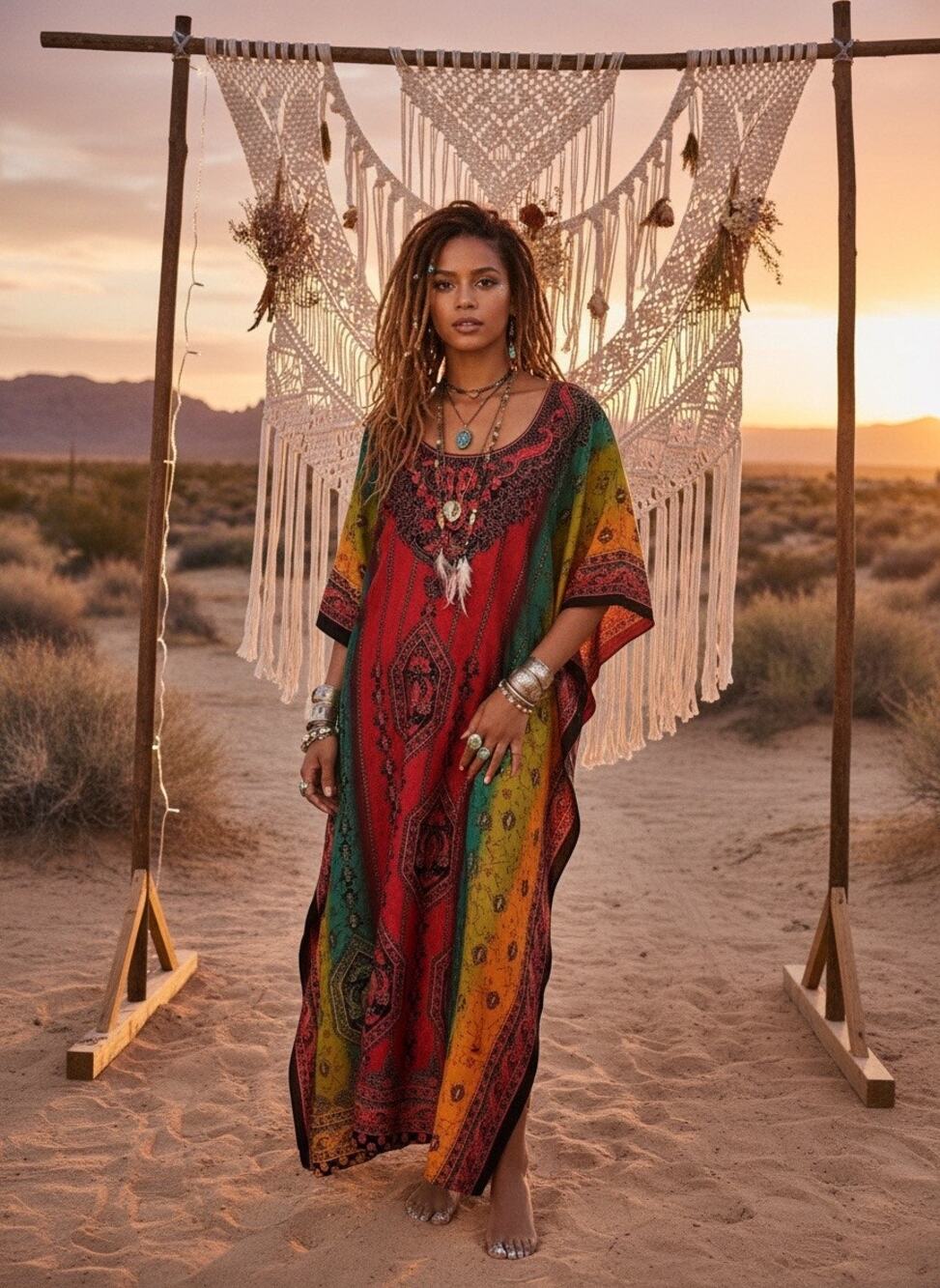 Vintage Y2K Santé Classics Ombre Kaftan